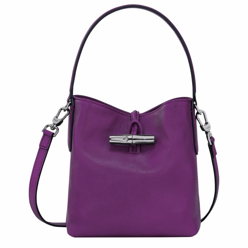 Purple Longchamp Roseau XS Women's Crossbody Bags